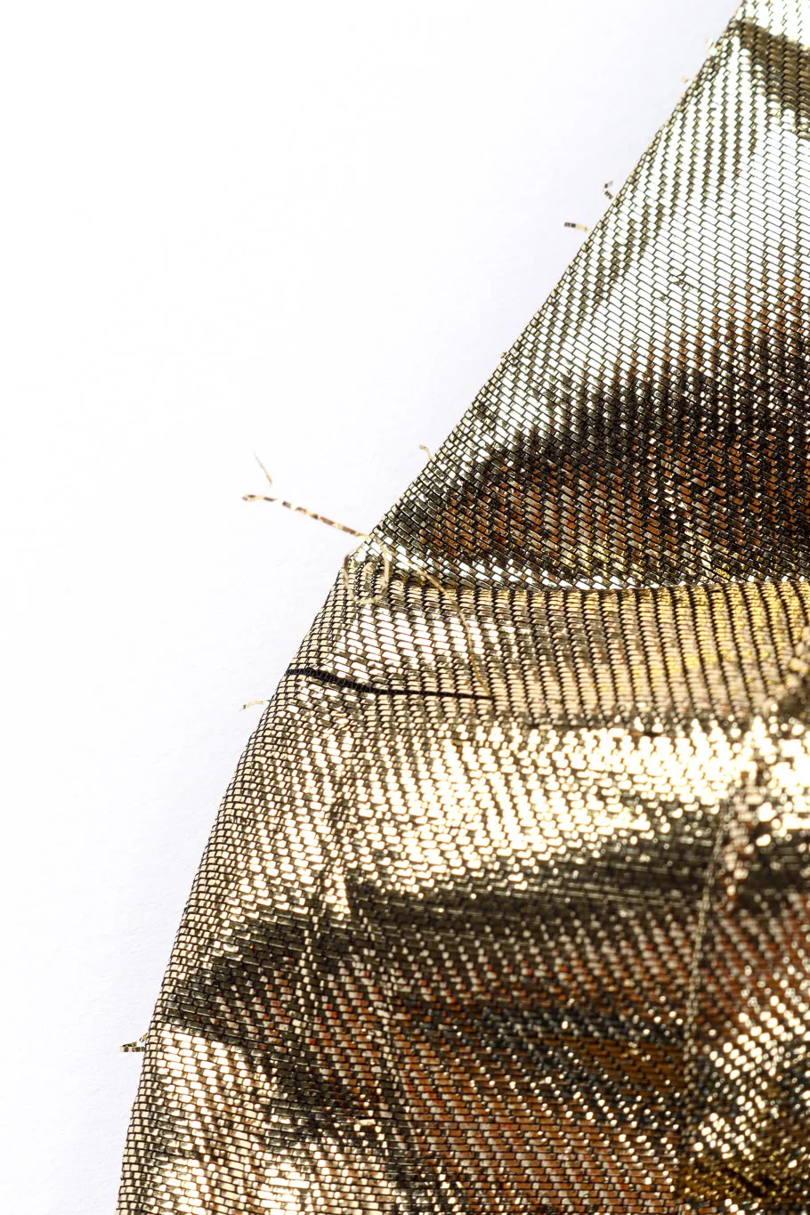 Metallic Strapless Ruched Gown