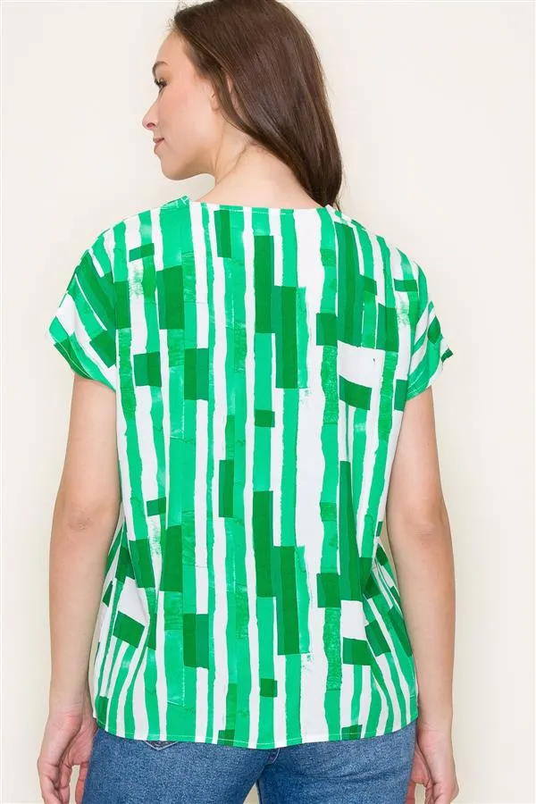 Mexia Geo Print Blouse