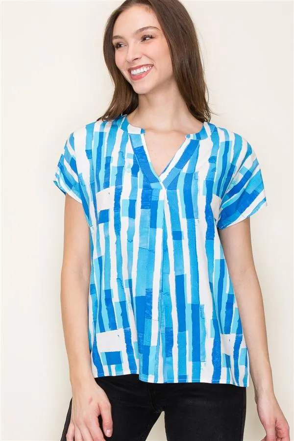 Mexia Geo Print Blouse