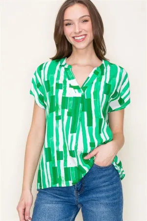 Mexia Geo Print Blouse