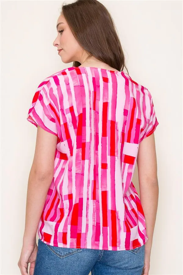 Mexia Geo Print Blouse