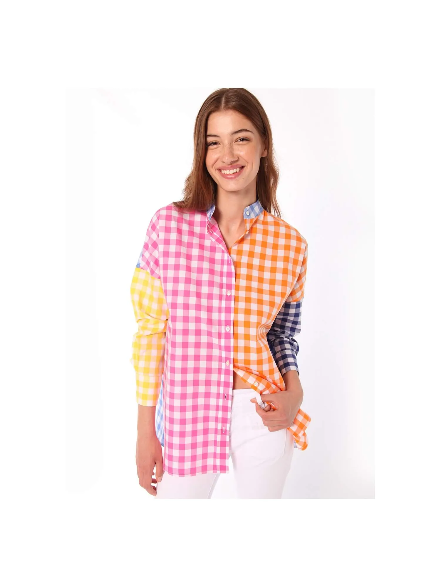 Micaela Gingham Blouse