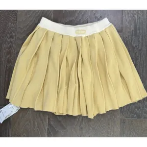 Miss Rosier Wool Stretch Pleated Y2K Mini Skirt M/L Preppy Academia $118
