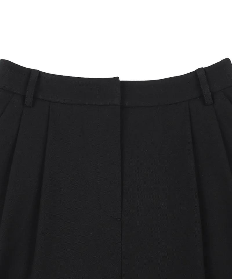 Monday Flow Relaxed Knee Length Shorts - Black