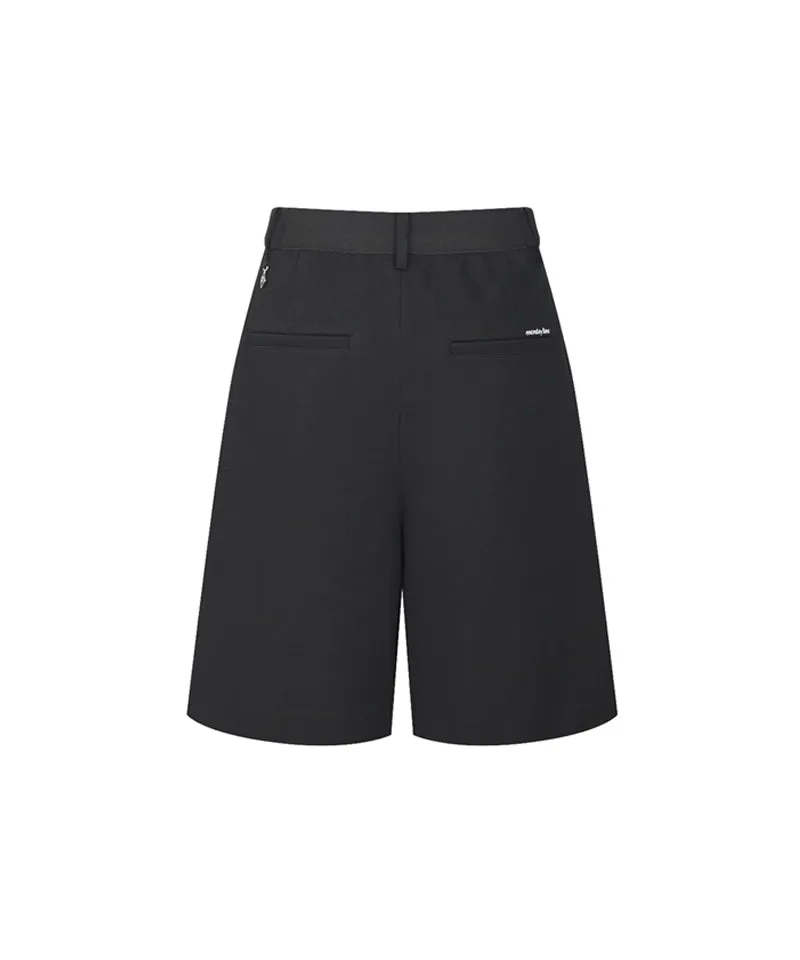 Monday Flow Relaxed Knee Length Shorts - Black