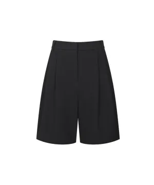 Monday Flow Relaxed Knee Length Shorts - Black