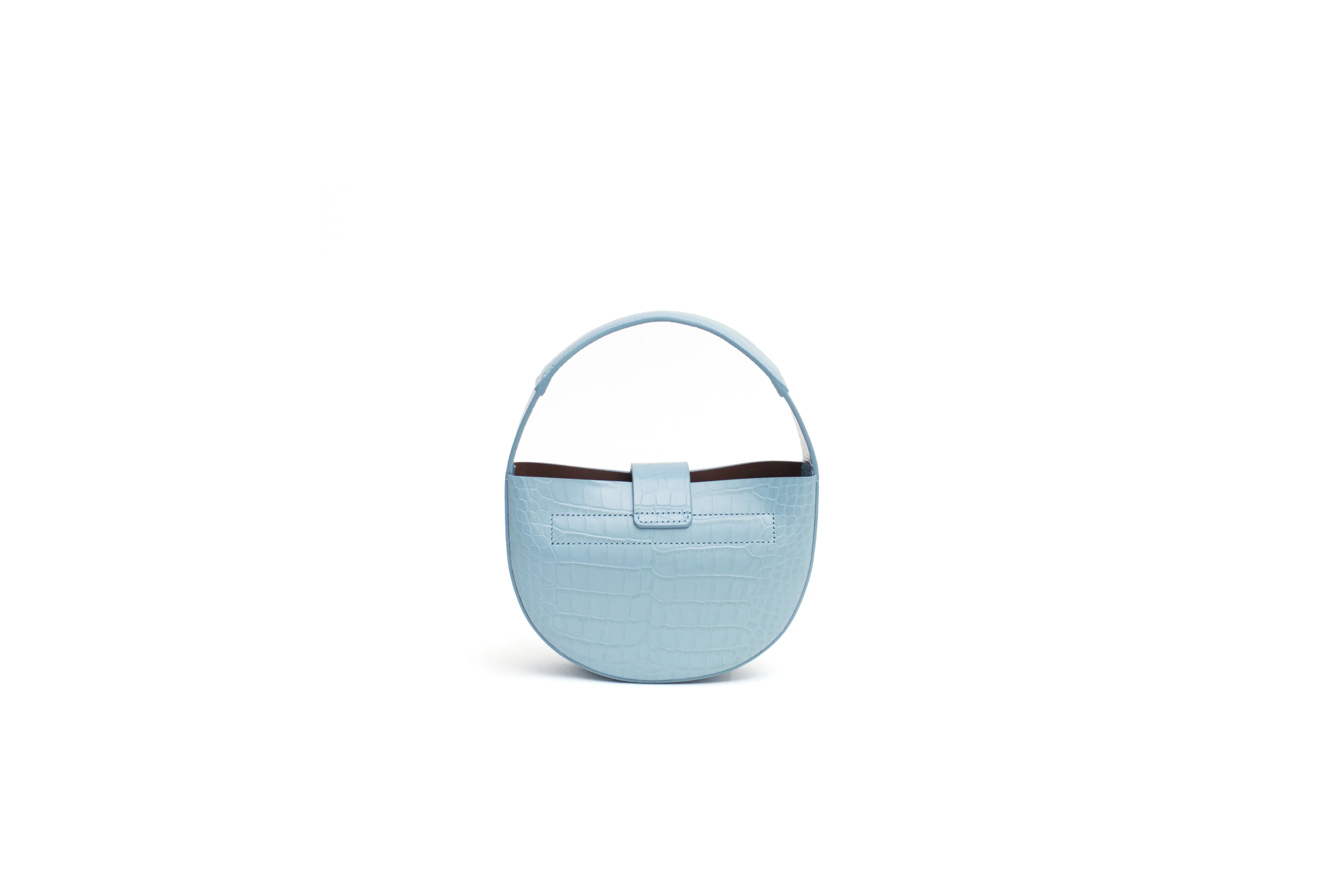 Nº52 Demi Lune Mini - Pale Blue Croc Sample