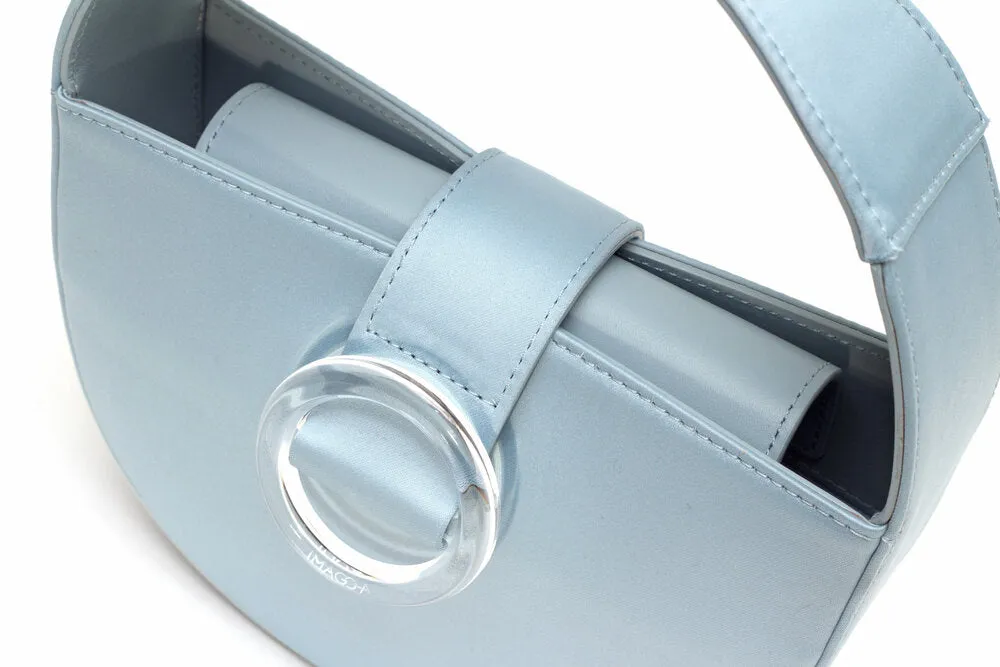 Nº52 Demi Lune Mini - Pale Blue Satin