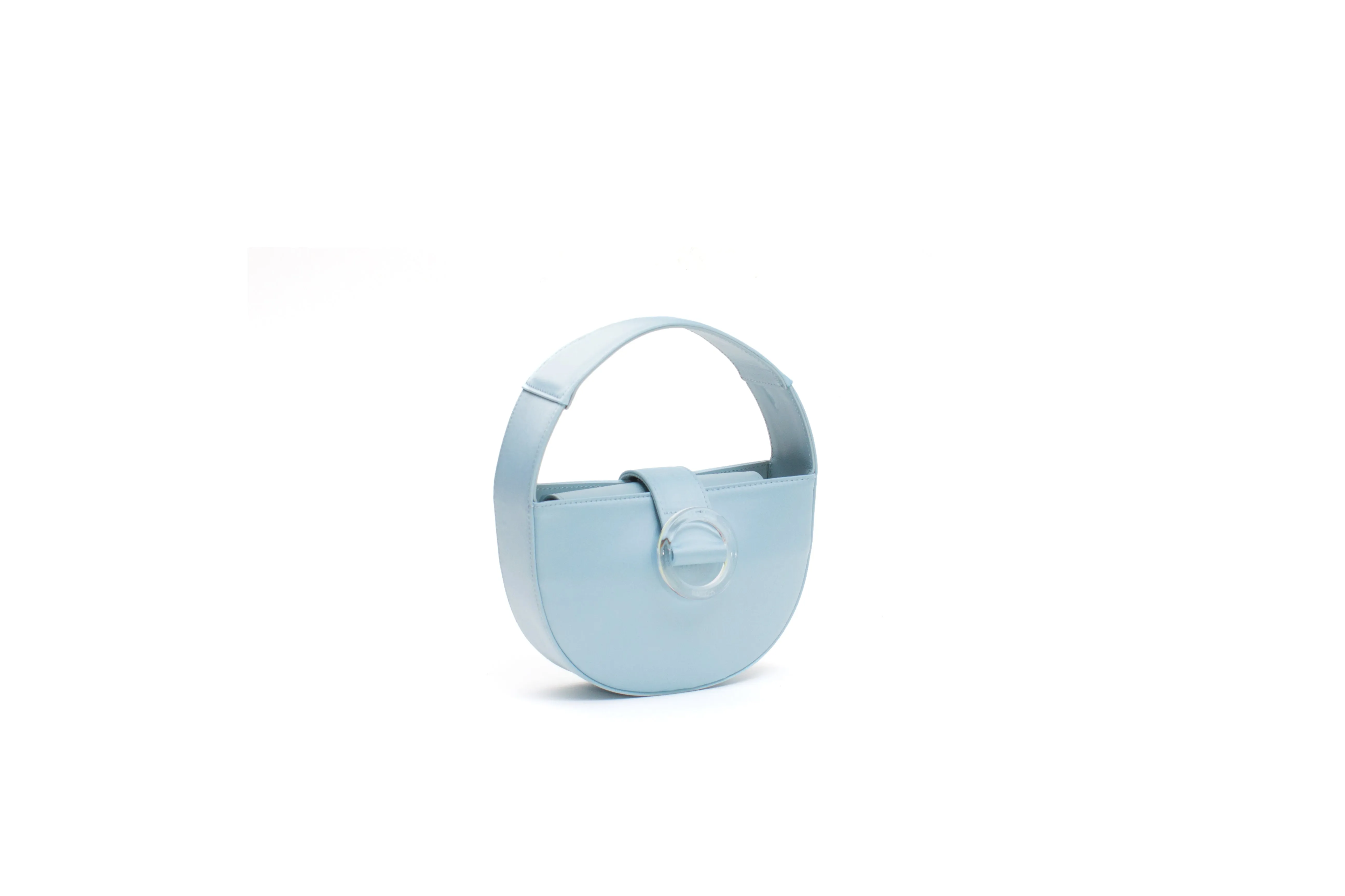 Nº52 Demi Lune Mini - Pale Blue Satin