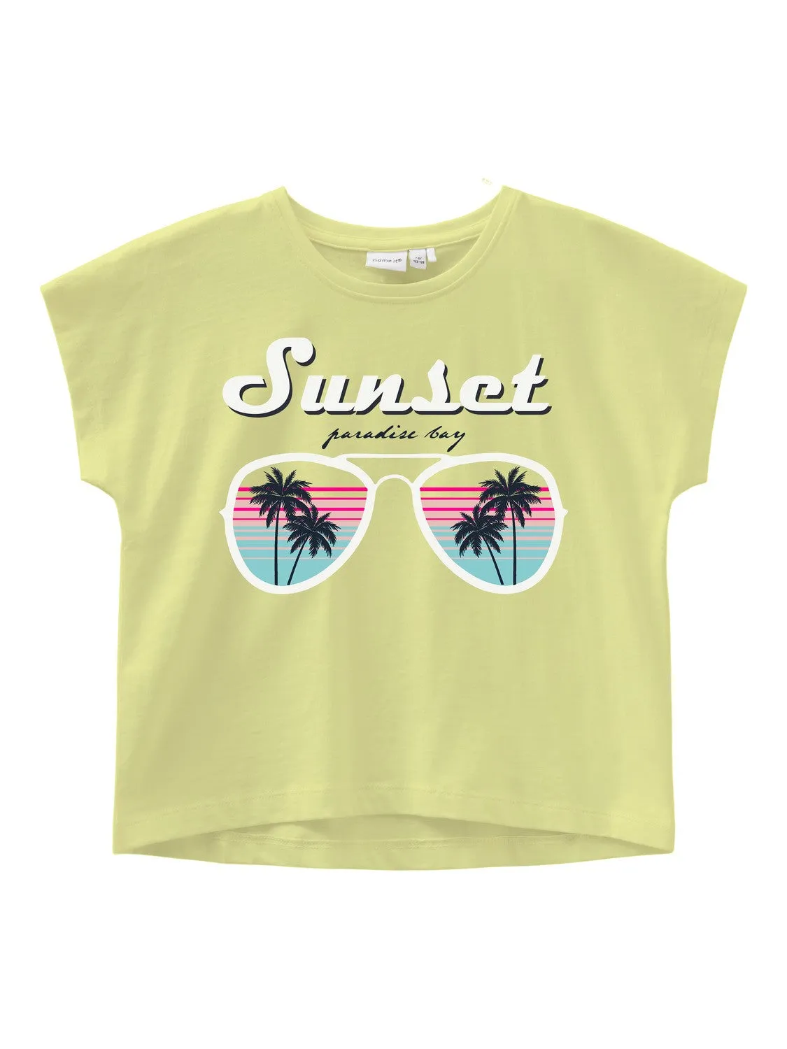 NAME IT | Kid Girl Cap Sleeve Crop Top