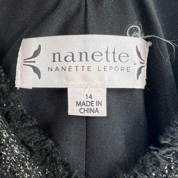 Nanette Nanette Lepore Metallic Bouclé Fit-and-Flare Dress