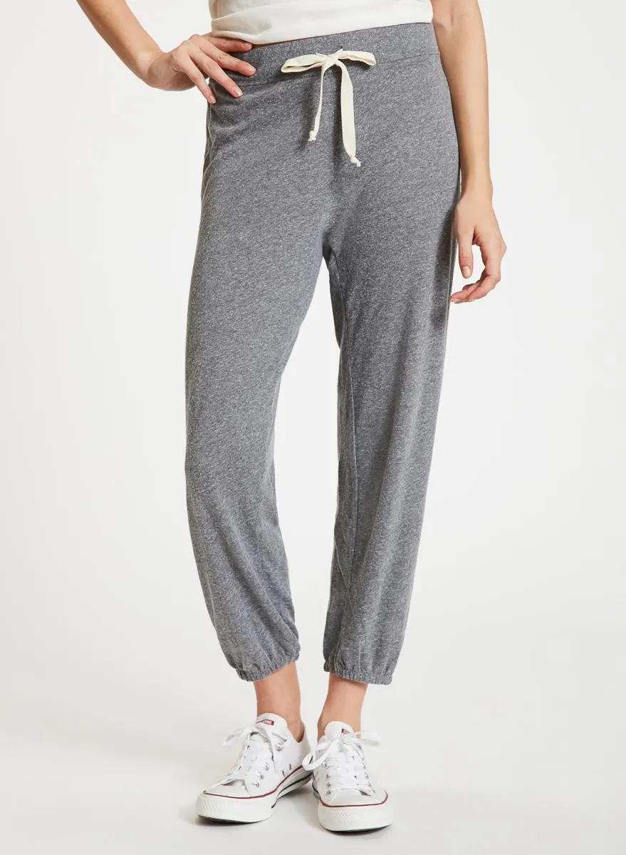 NATION LTD Medora Capri Sweatpants | Heather Grey | Midnight Blue