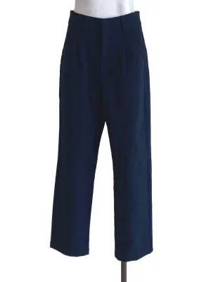 Navy Blue Plain Pants YHF