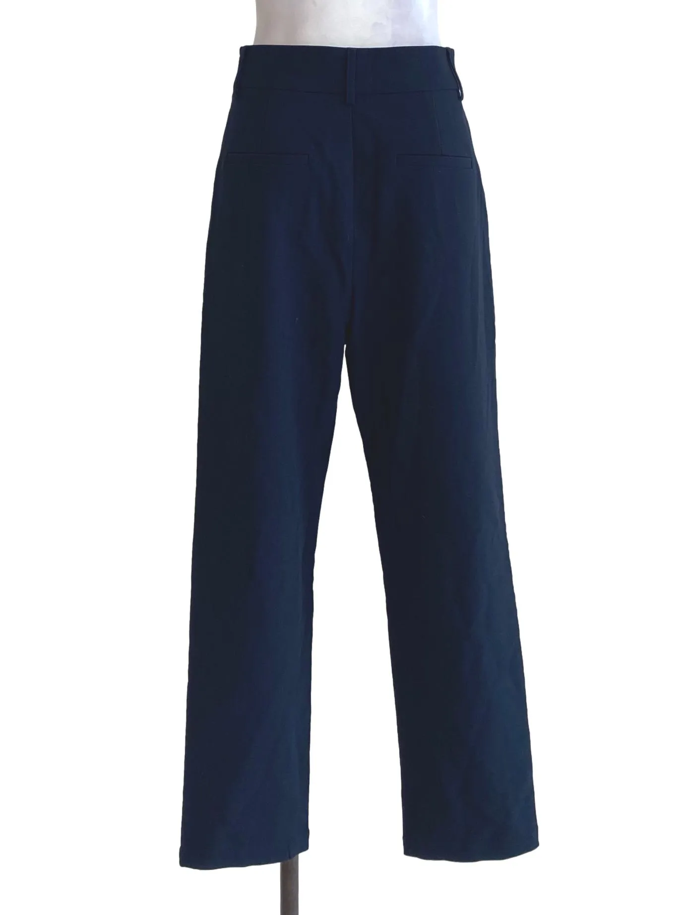 Navy Blue Plain Pants YHF