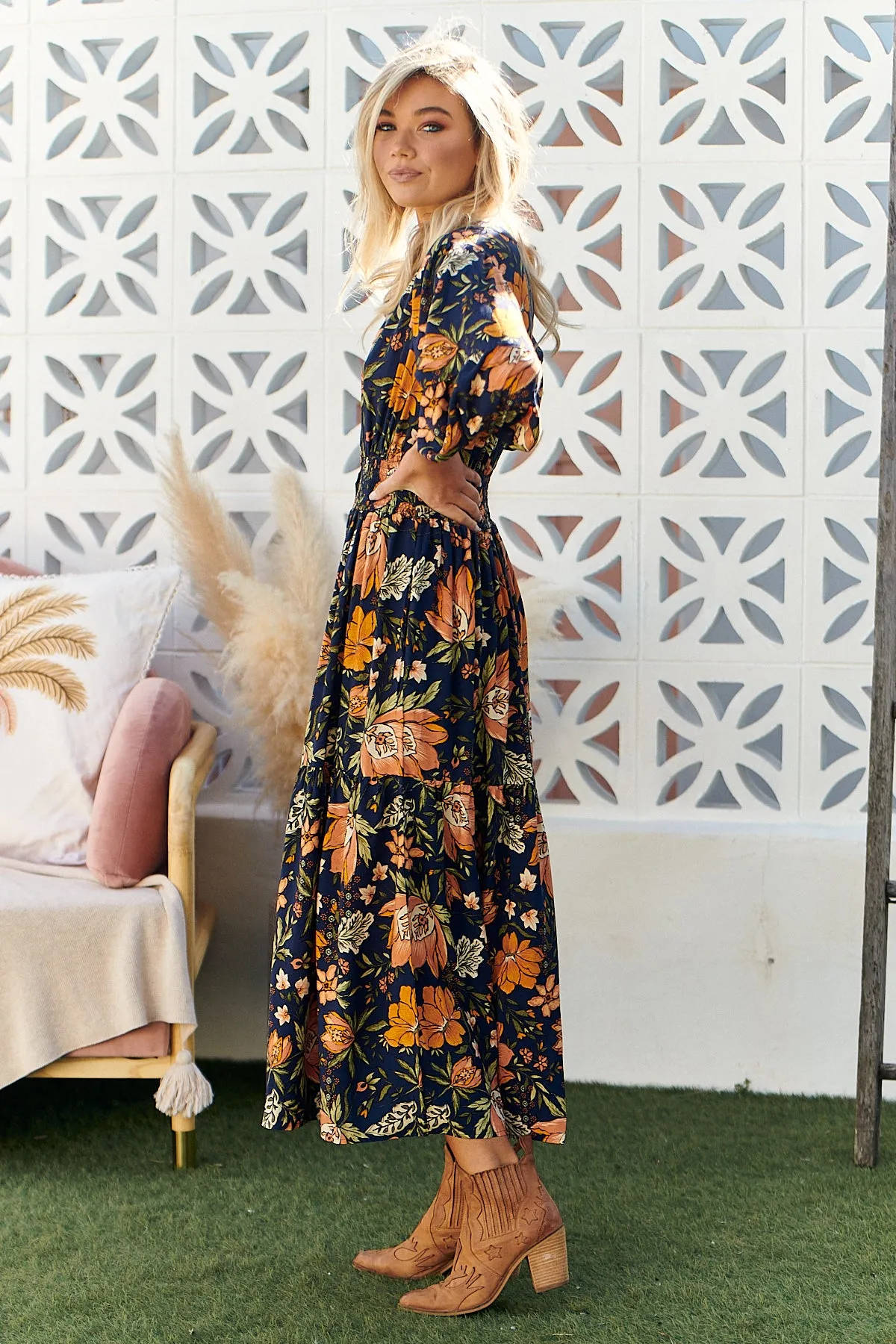 Nevada Dress - California Poppy