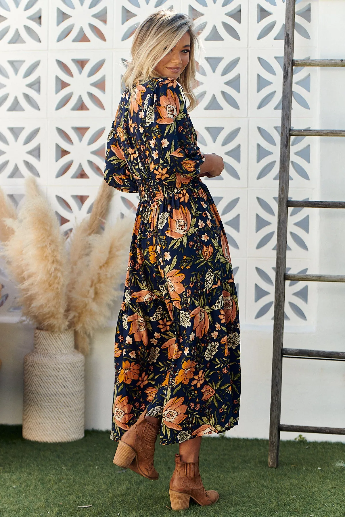 Nevada Dress - California Poppy