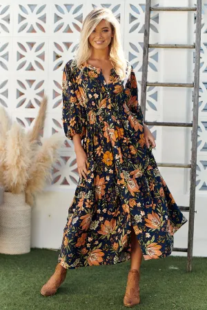 Nevada Dress - California Poppy