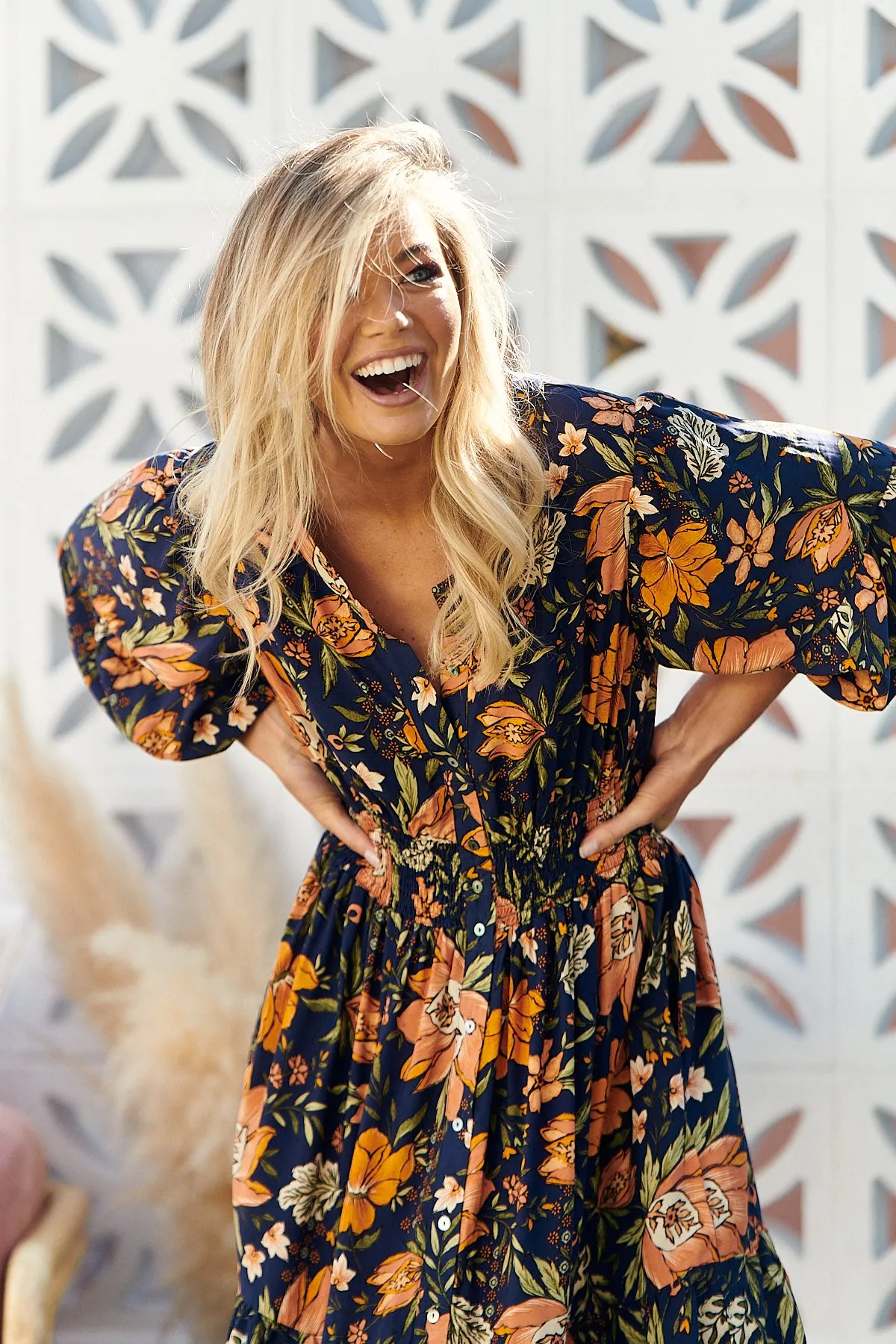 Nevada Dress - California Poppy
