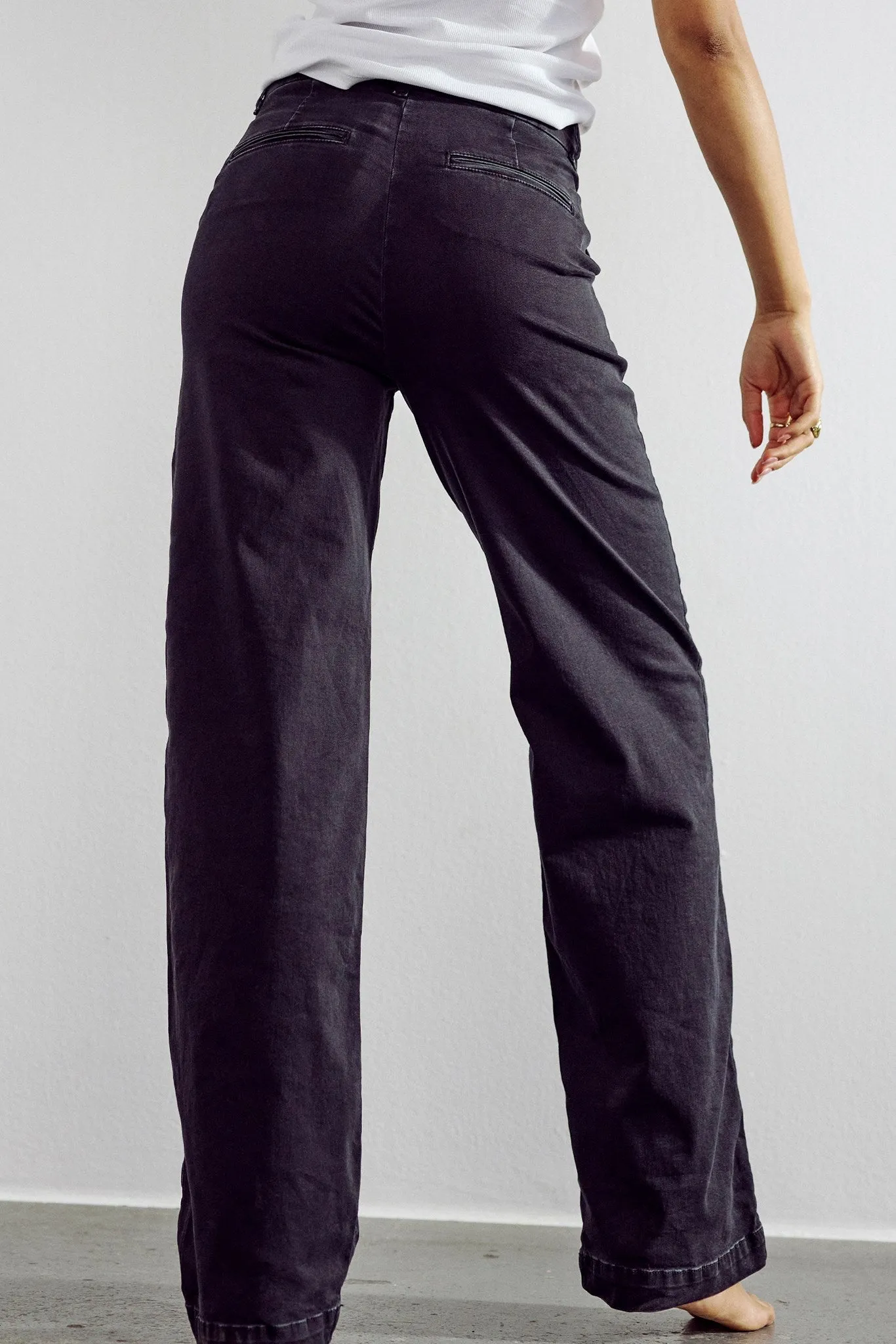 NUAMBER PANTS X LONG BLACK - Caviar