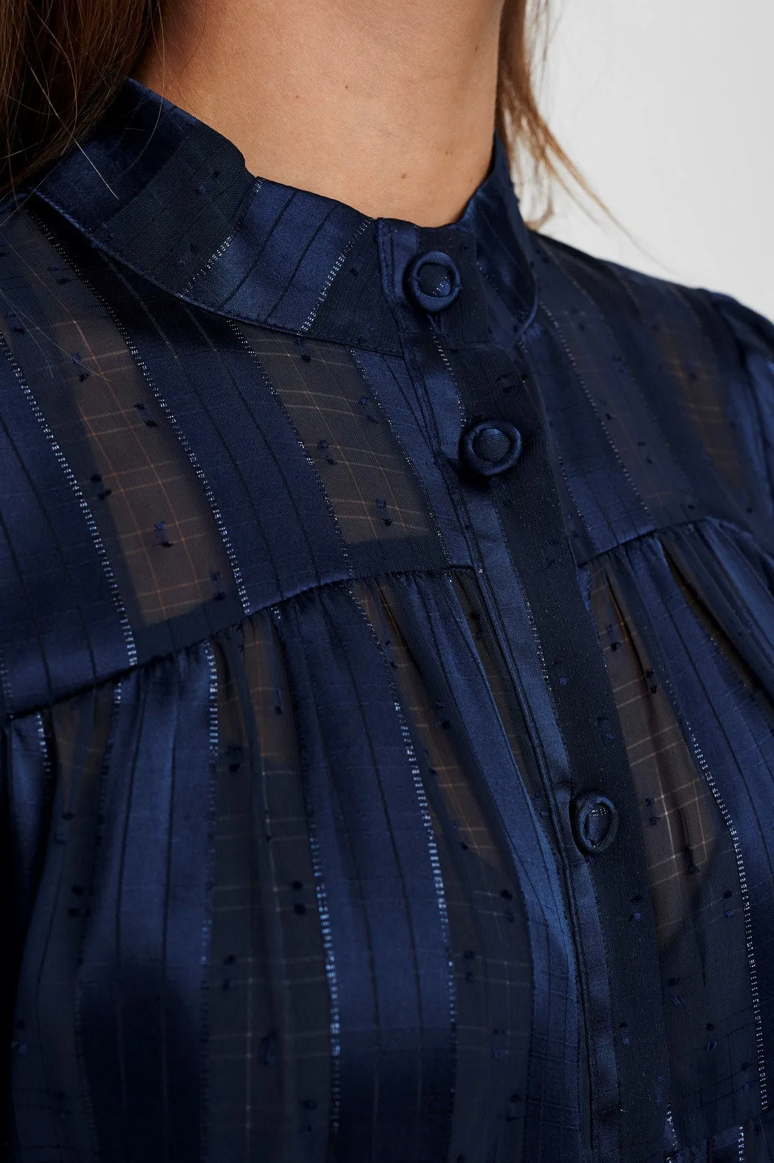 NUDOTSKY BLOUSE - Dark Sapphire