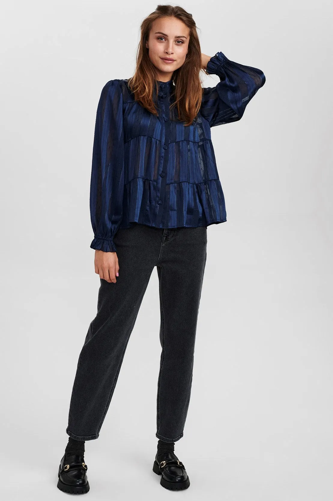NUDOTSKY BLOUSE - Dark Sapphire
