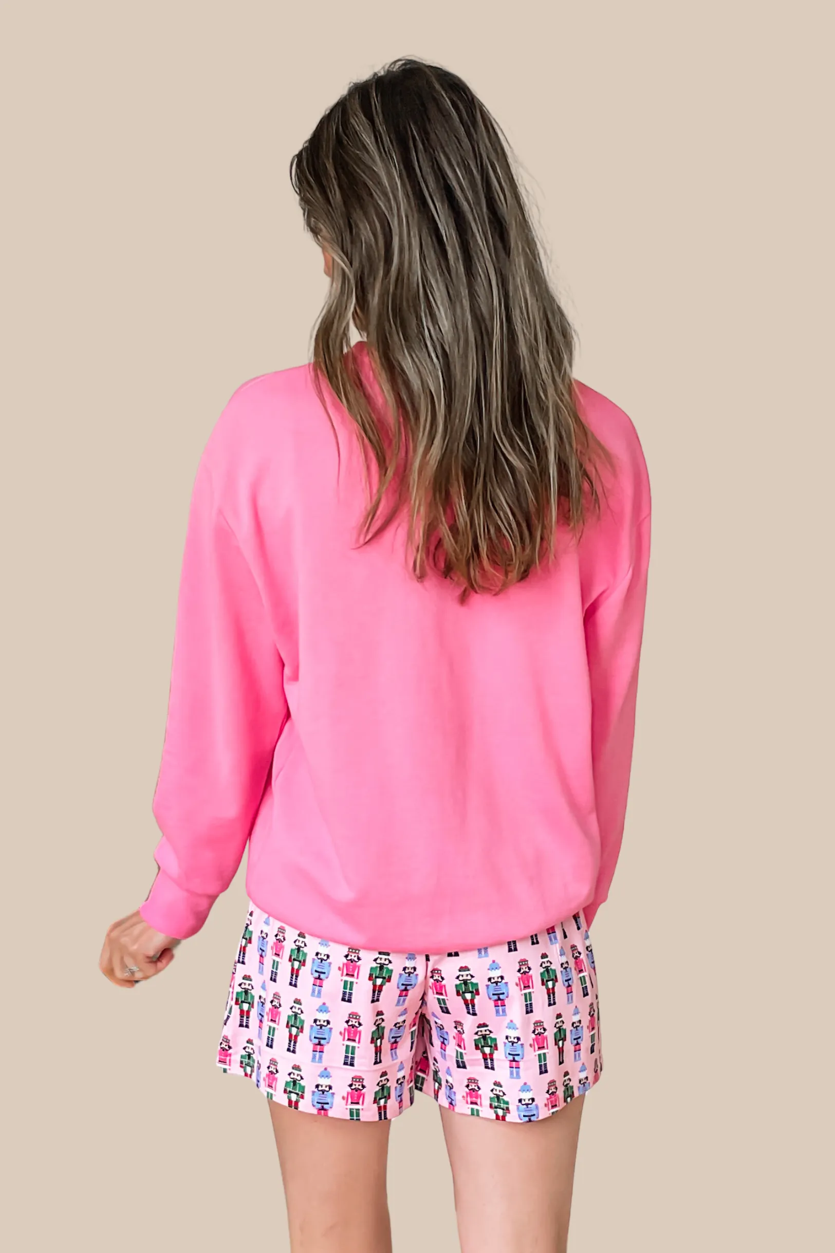 Nutcracker Pink Pajama Shorts