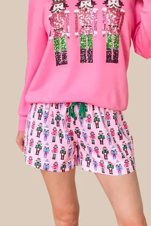 Nutcracker Pink Pajama Shorts