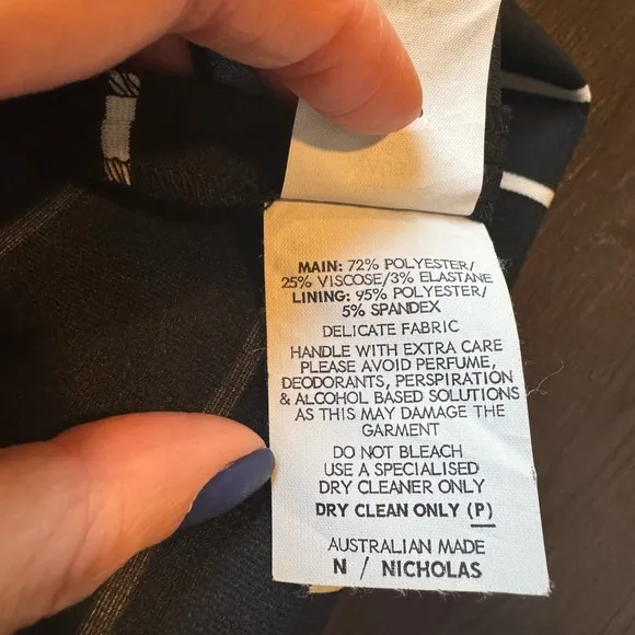 NWOT! N/Nicholas Black &amp; White Striped Midi Skirt