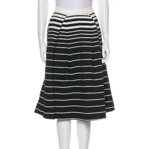 NWOT! N/Nicholas Black &amp; White Striped Midi Skirt