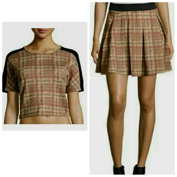 NWT 2 pc ROMEO &amp; JULIET COUTURE skirt &amp; top set