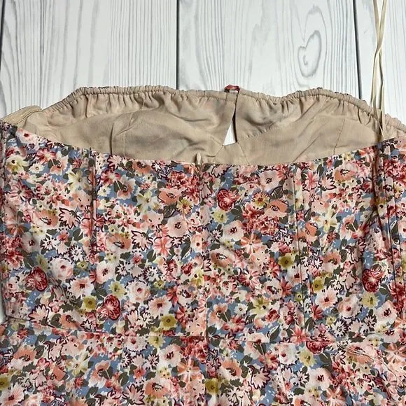 NWT En Saison Kasey Floral Maxi Dress in Rose Print Medium