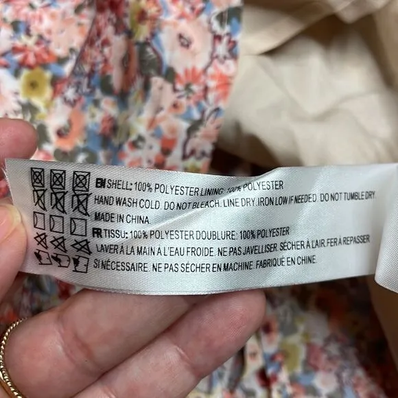 NWT En Saison Kasey Floral Maxi Dress in Rose Print Medium