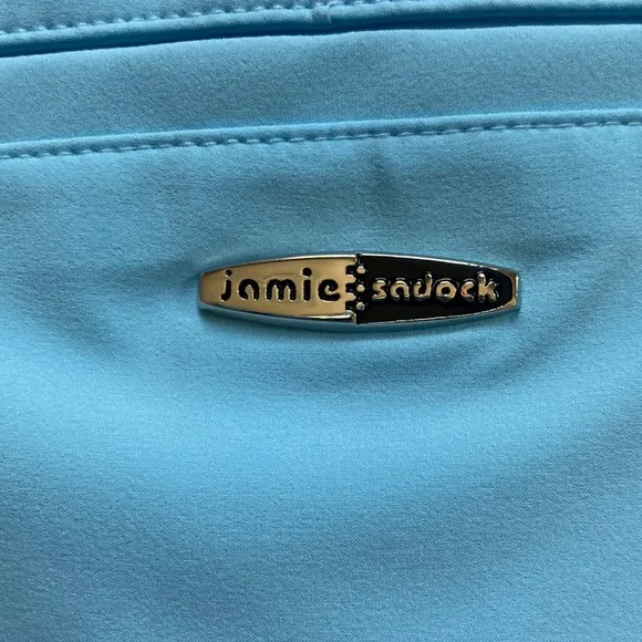 NWT  jamie saddock pleated light blue athletic skort