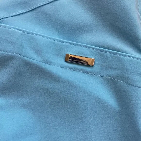 NWT  jamie saddock pleated light blue athletic skort