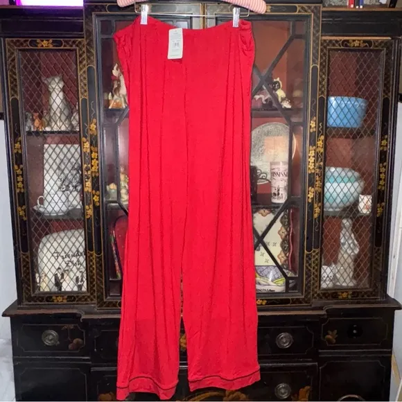 NWT Tommy John 2 Piece Pajama Set Longs Sleeve With Pants Size XL Red