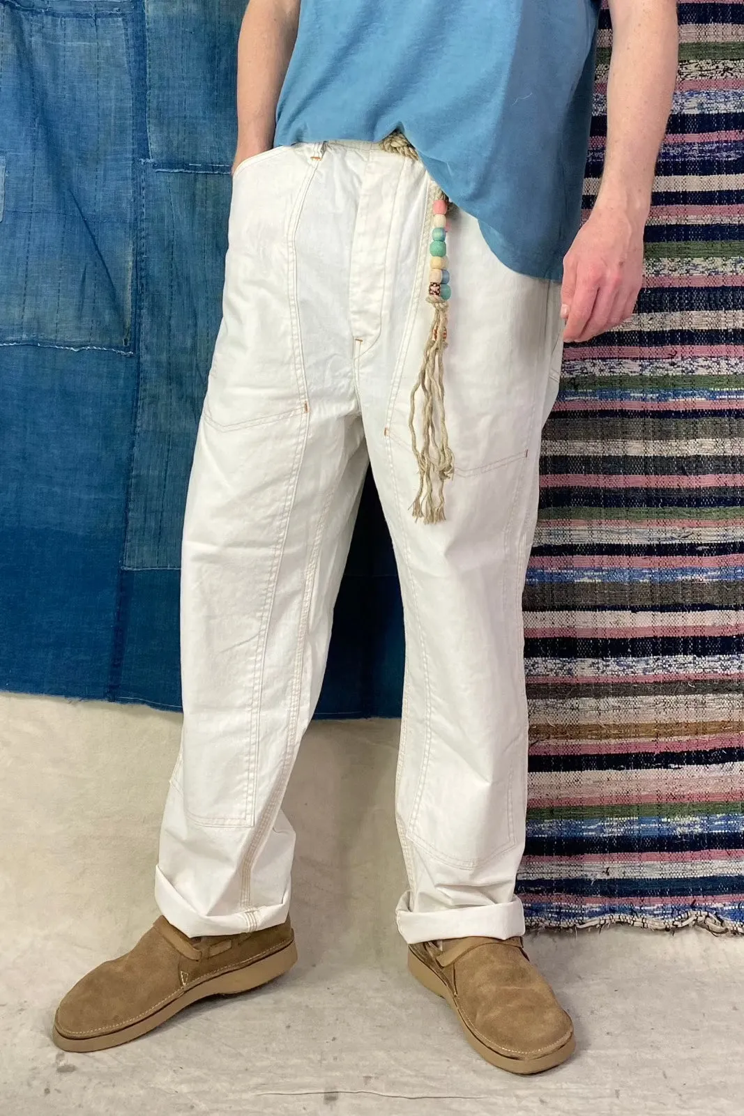 P71 Carpenter Hemp & Organic Cotton Sunfaded Off White