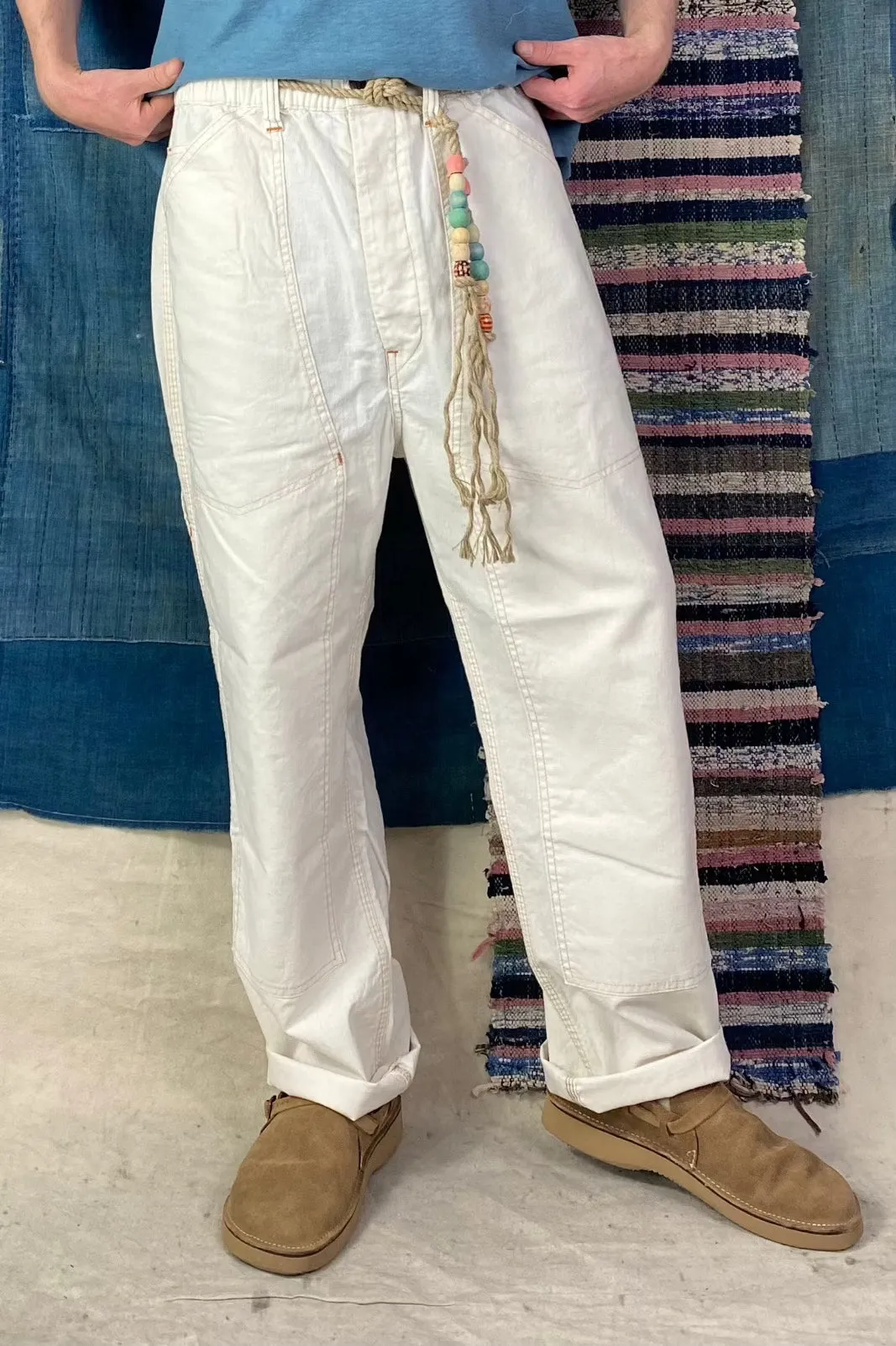 P71 Carpenter Hemp & Organic Cotton Sunfaded Off White