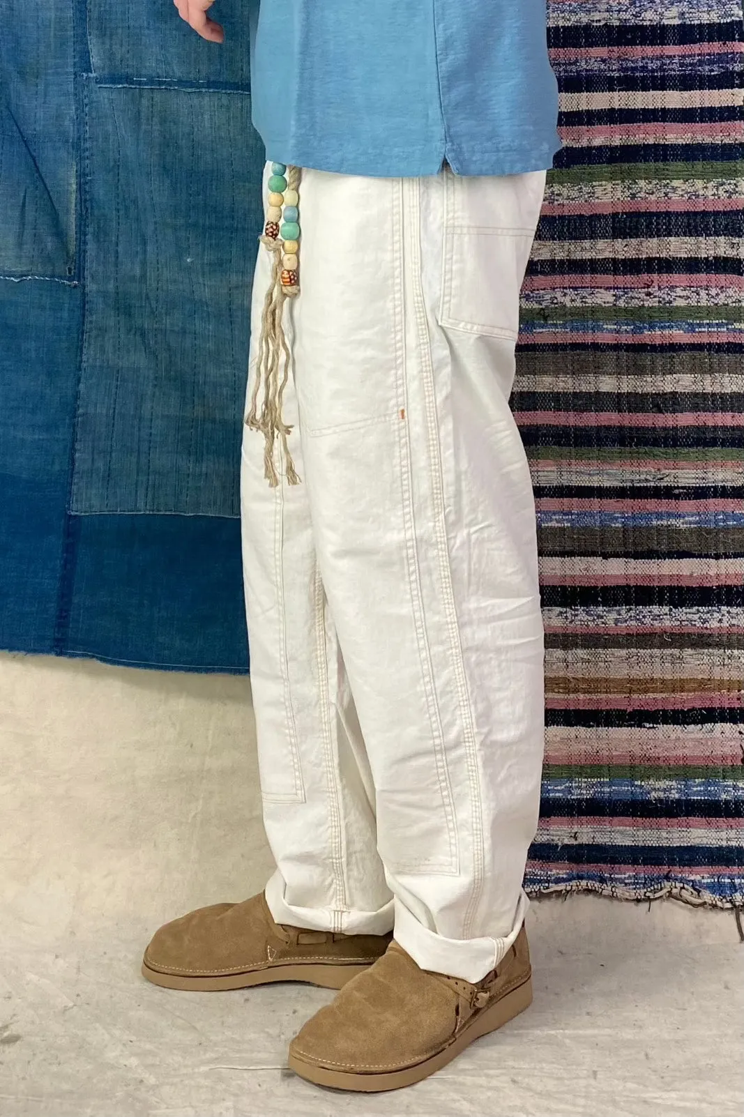 P71 Carpenter Hemp & Organic Cotton Sunfaded Off White