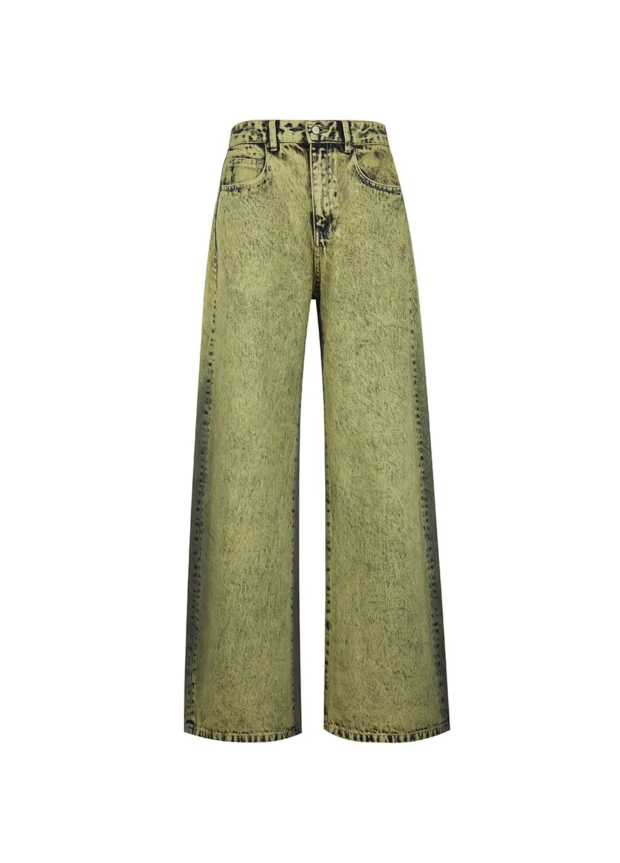 Pants / JNBY Retro Relaxed Washed Jeans
