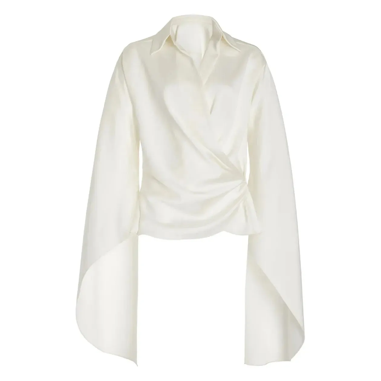 PARADISA CASCADE SLEEVE WRAP TOP