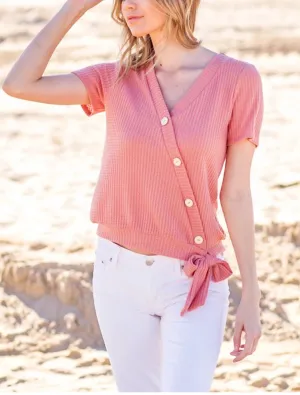 Paradise Cove Faux Wrap Top