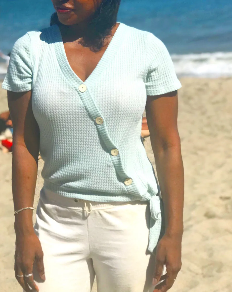 Paradise Cove Faux Wrap Top