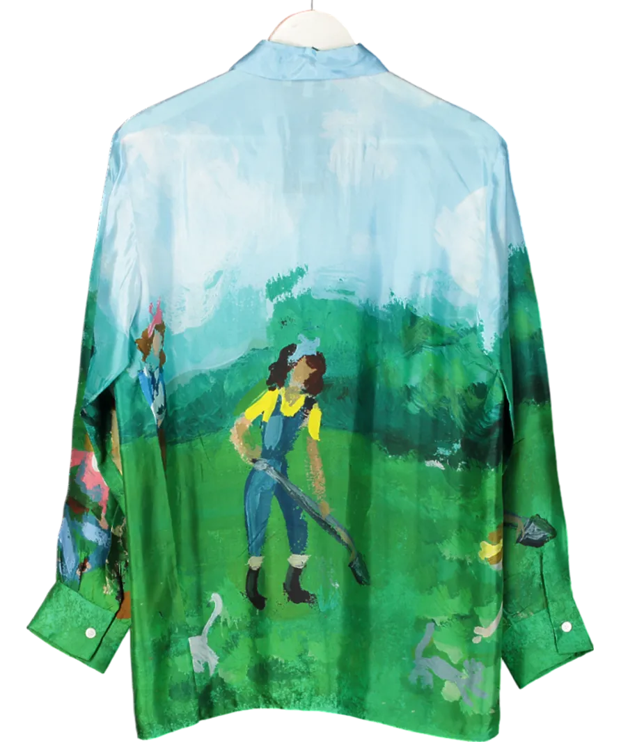 Paul & Joe Multicoloured Loose And Oversized Printed Shirt UK M