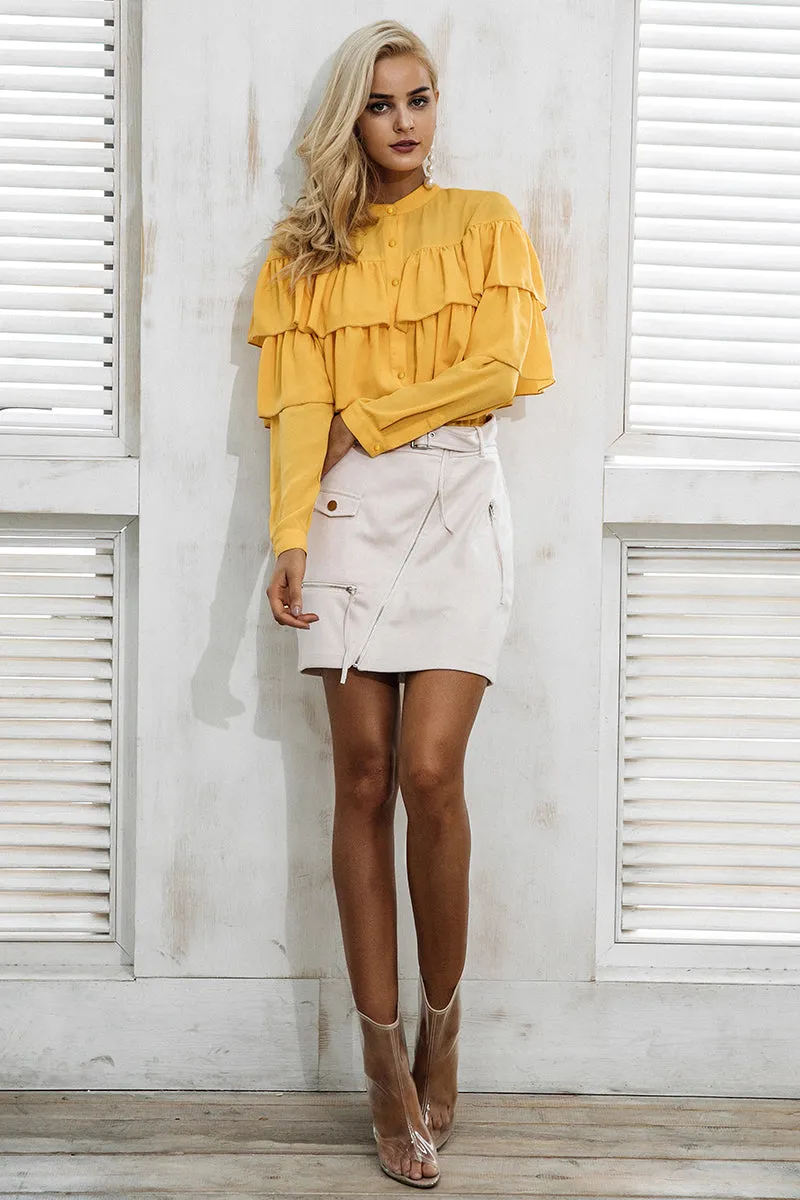 Paulina Duel Ruffle Blouse