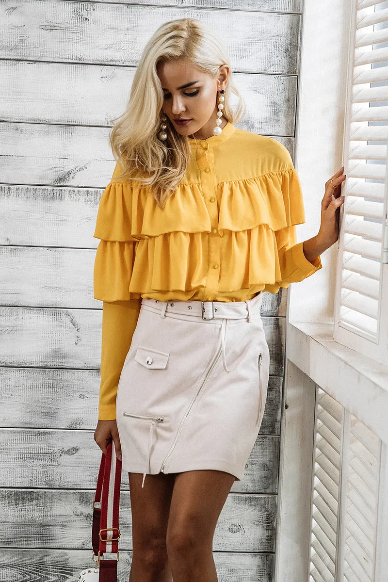 Paulina Duel Ruffle Blouse