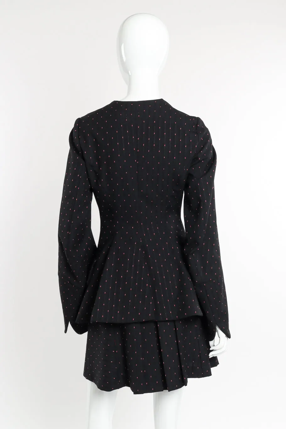 Peplum Flare Jacket & Skirt Suit