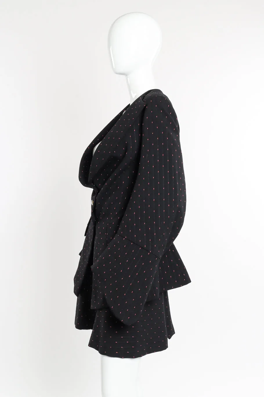 Peplum Flare Jacket & Skirt Suit