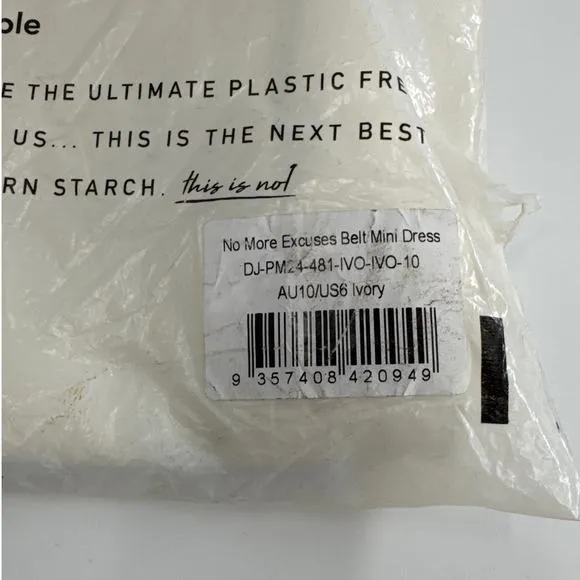 Peppermayo Exclusive - No More Excuses Belt Mini Dress Size 10