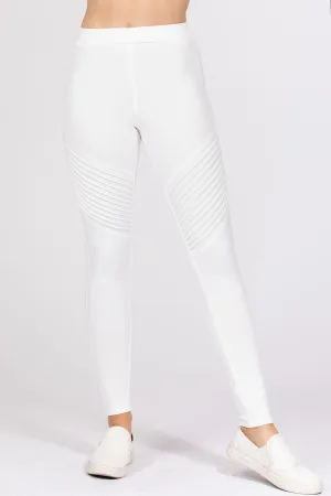 Pintuck Detail Ponte Pants