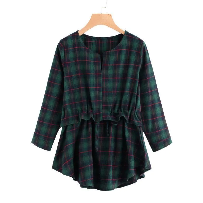 Plaid Blouse